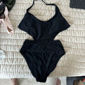 Aerie black cut out swimsuit